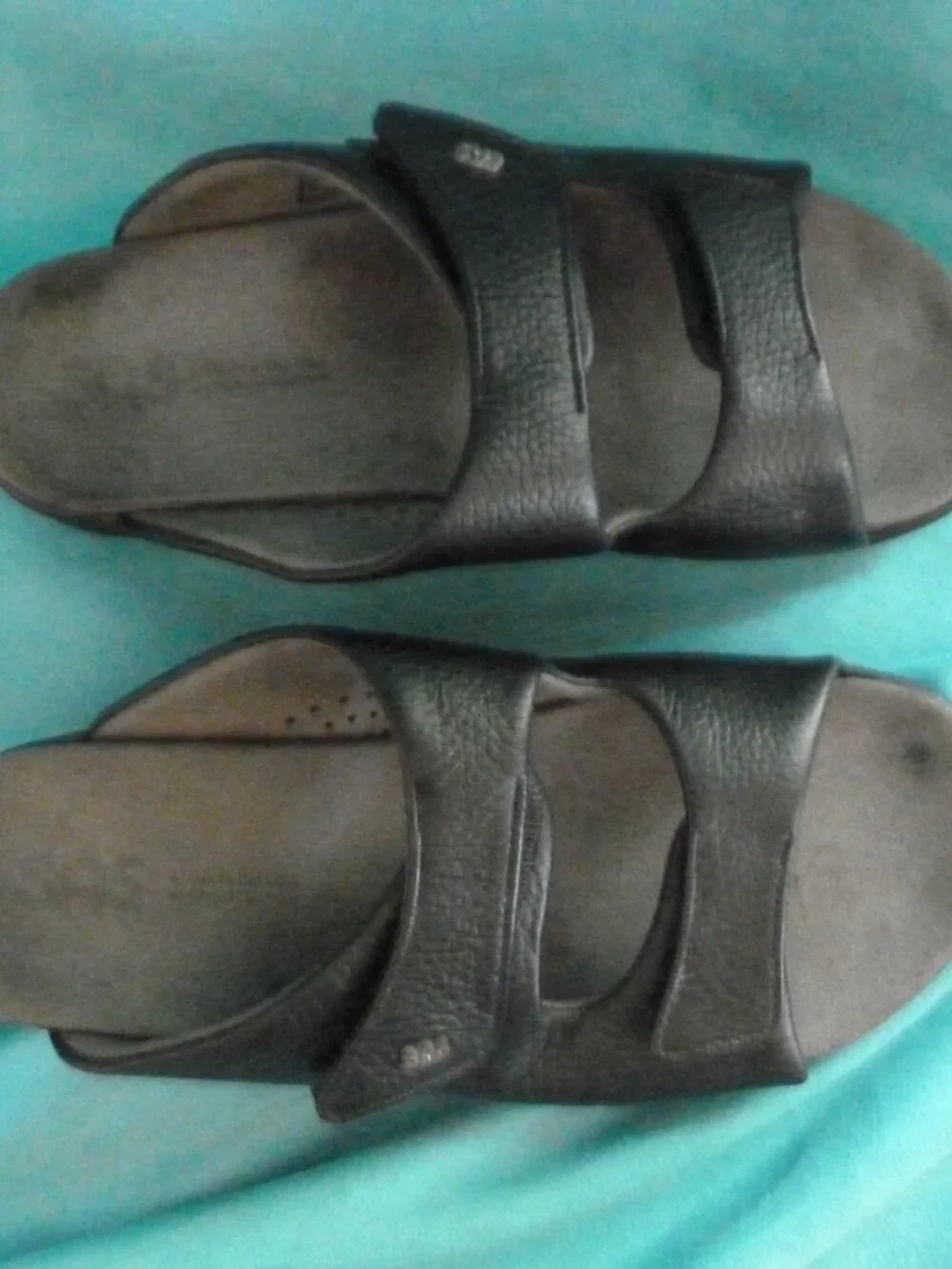 AS Women Cozy Slide Sandal slip on Black 10 Medium Adjustable retail $200